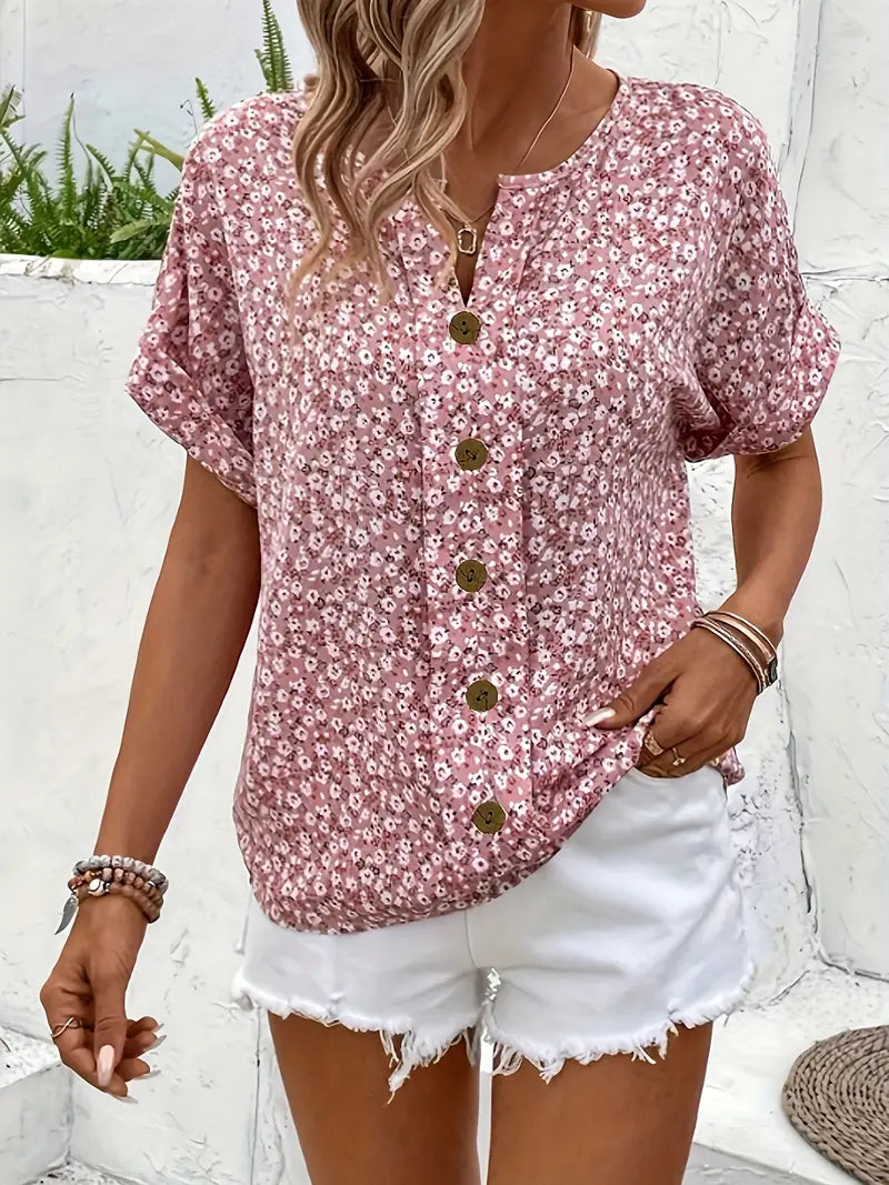 Mery - Button Summer Top