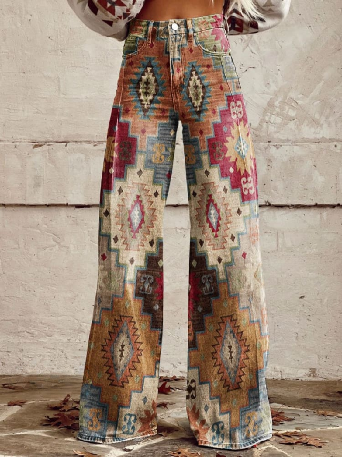 Vintage Flared Trousers by Nomad Mosaic