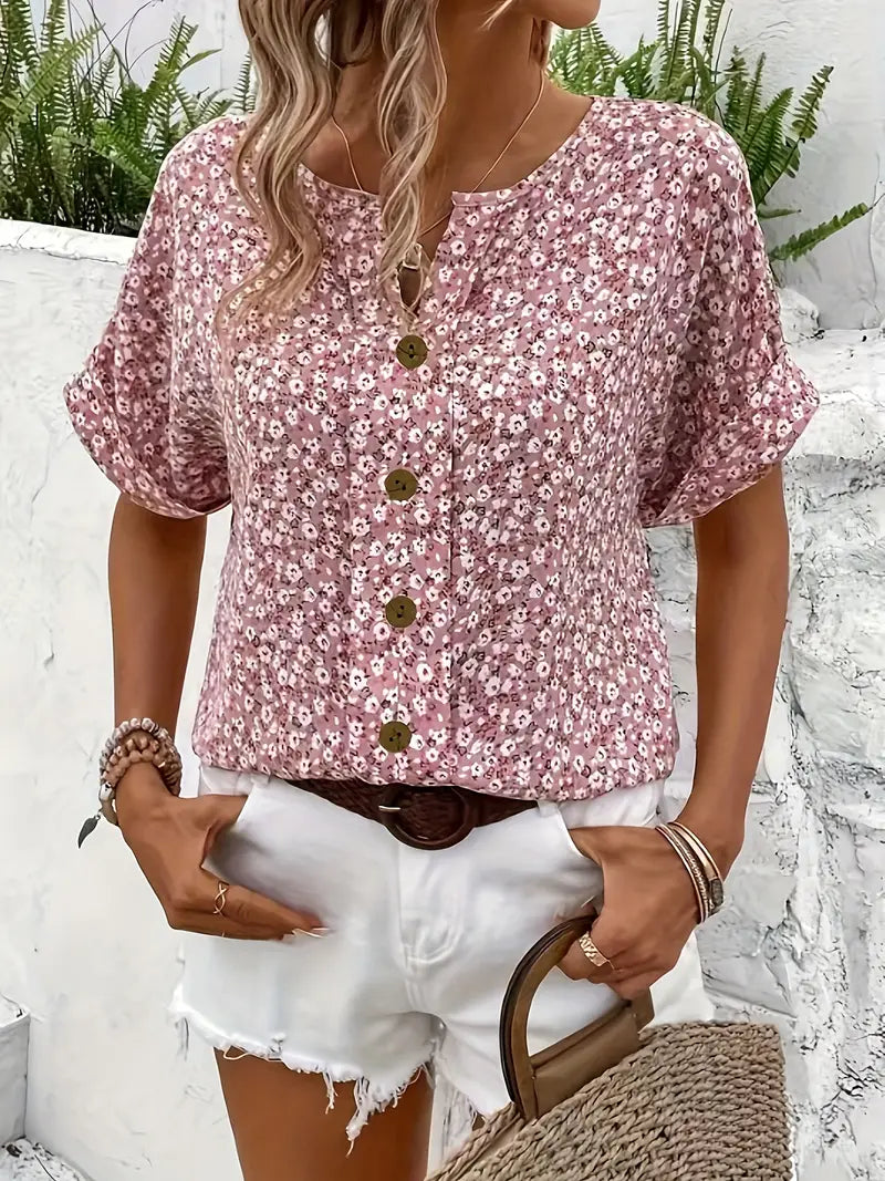 Mery - Button Summer Top