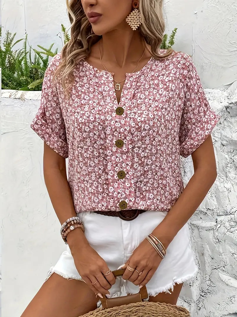 Mery - Button Summer Top