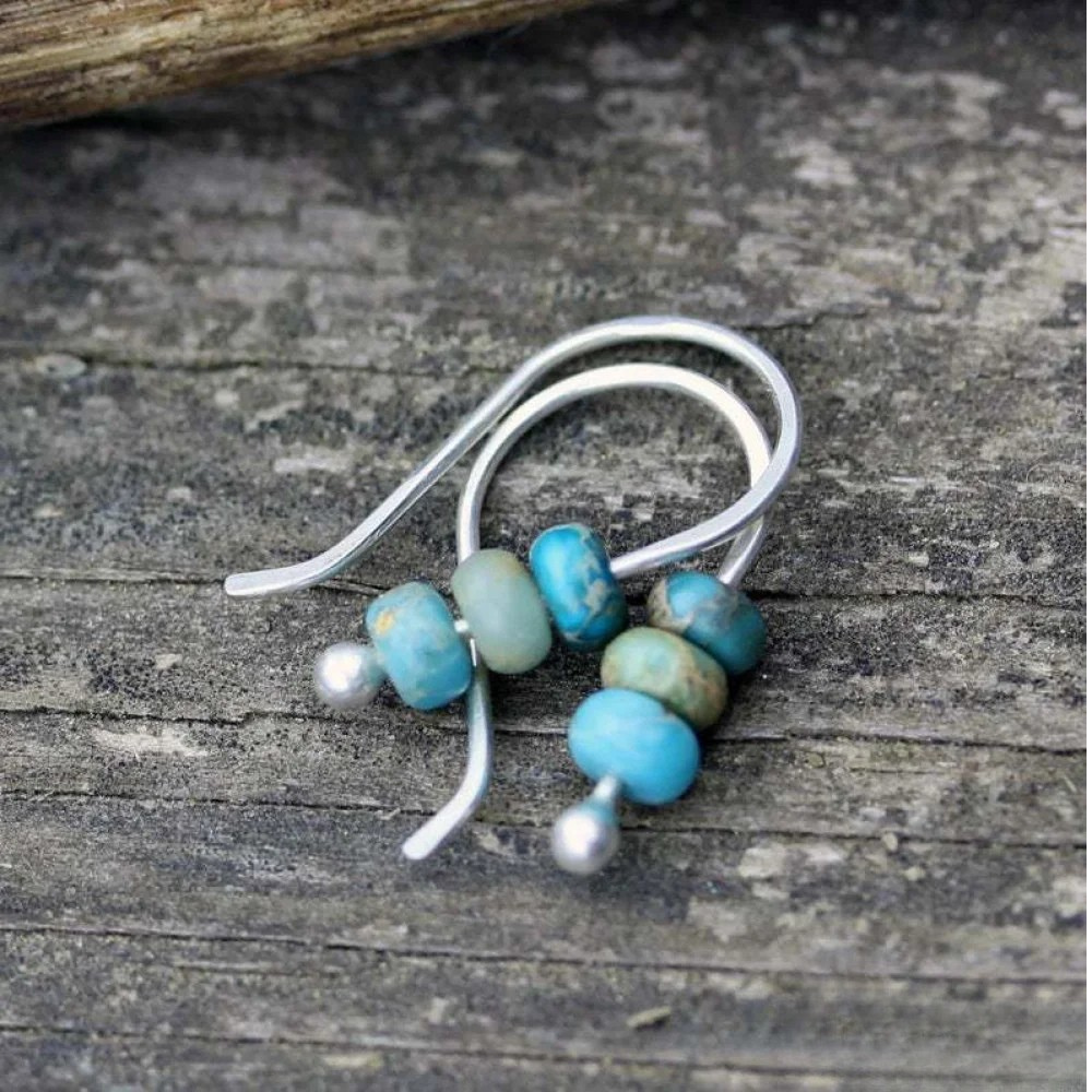 Teal Teardrop Earrings