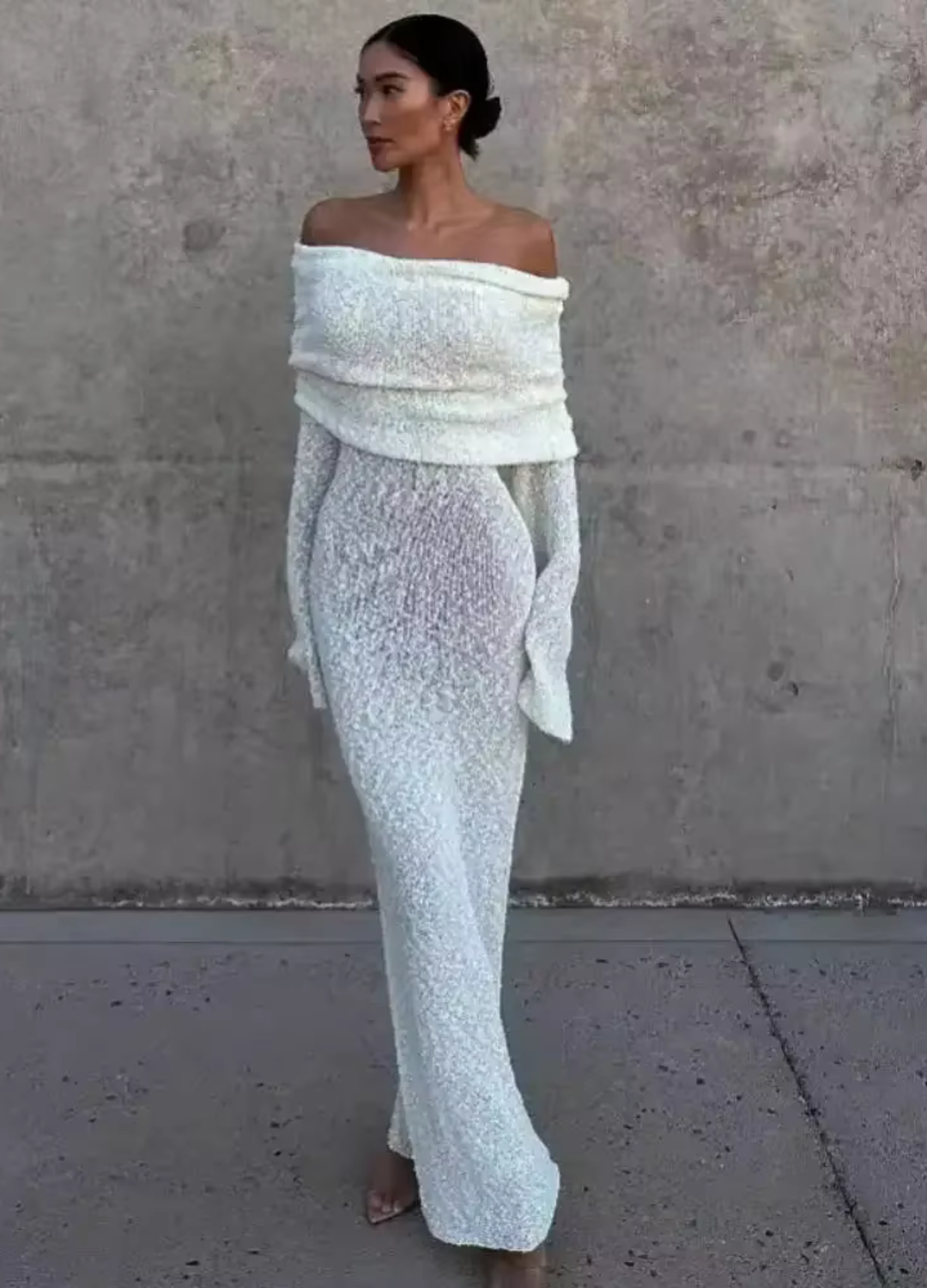 Sylvie | Asymmetrical Off-Shoulder Dress