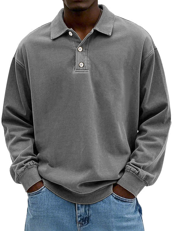 Matteo | Casual Long Sleeve Polo for Men