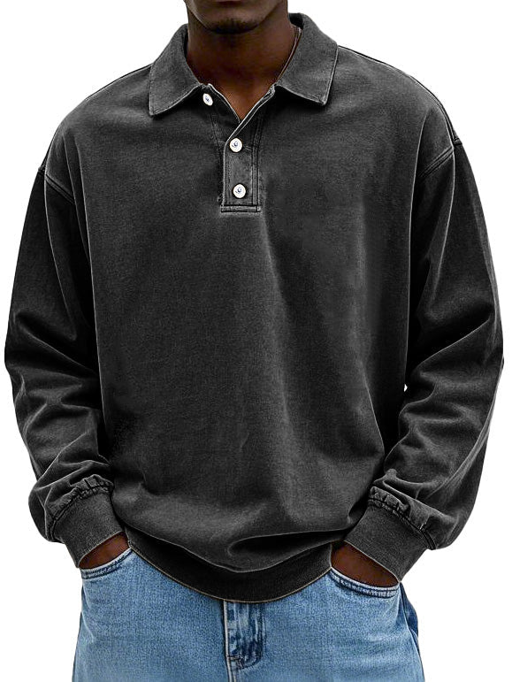 Matteo | Casual Long Sleeve Polo for Men