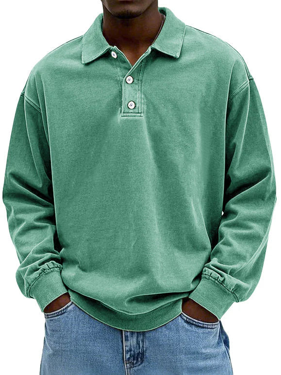 Matteo | Casual Long Sleeve Polo for Men