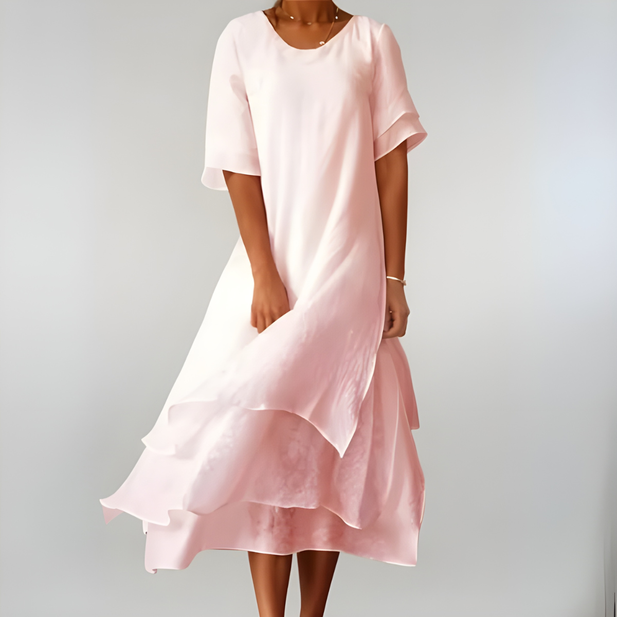 Elena | Elegant Long Cotton Dress