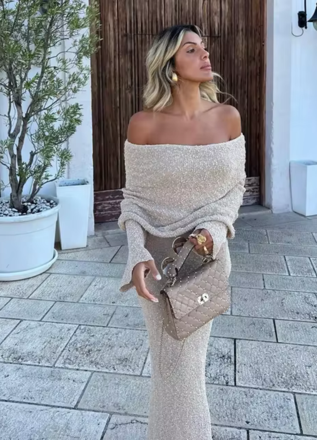 Sylvie | Asymmetrical Off-Shoulder Dress