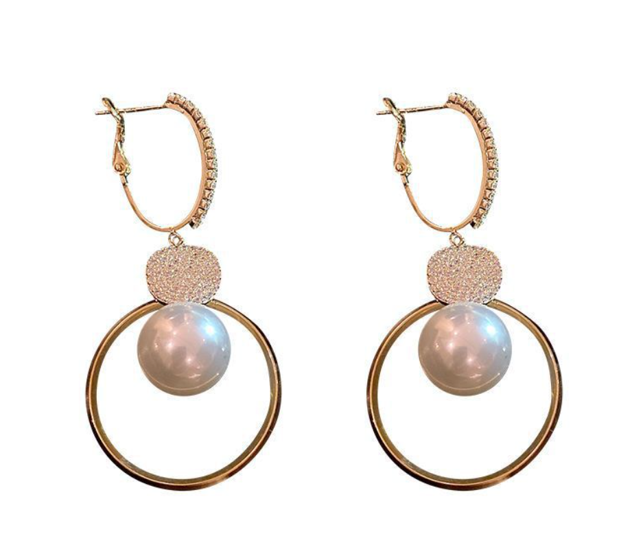 Elegant Pearl Drop Earrings