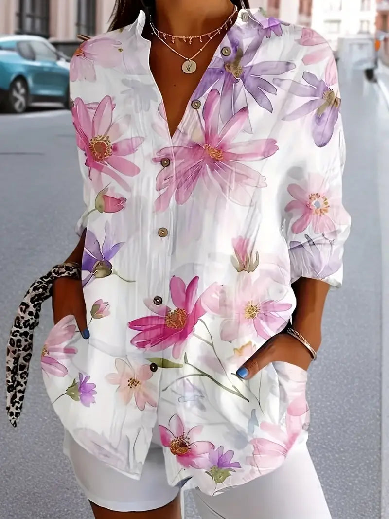 Emiliana™ | Elegant Floral Blouse